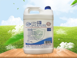 CỒN SÁT KHUẨN ETHANOL 70 ĐỘ - 5 LÍT