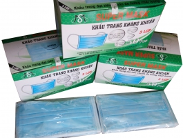 Khẩu trang xanh Kháng khuẩn 3 lớp 